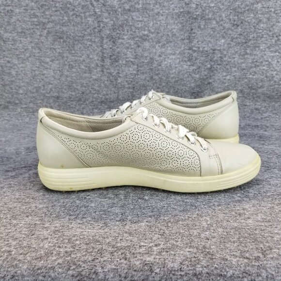 ✅Ecco Soft 7 HydroMax Grey Leather Spike-less Golf Shoes Womens EU 41 Extra Wide - Picture 9 of 12